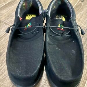 Reef Black Sneakers with Colorful Accents